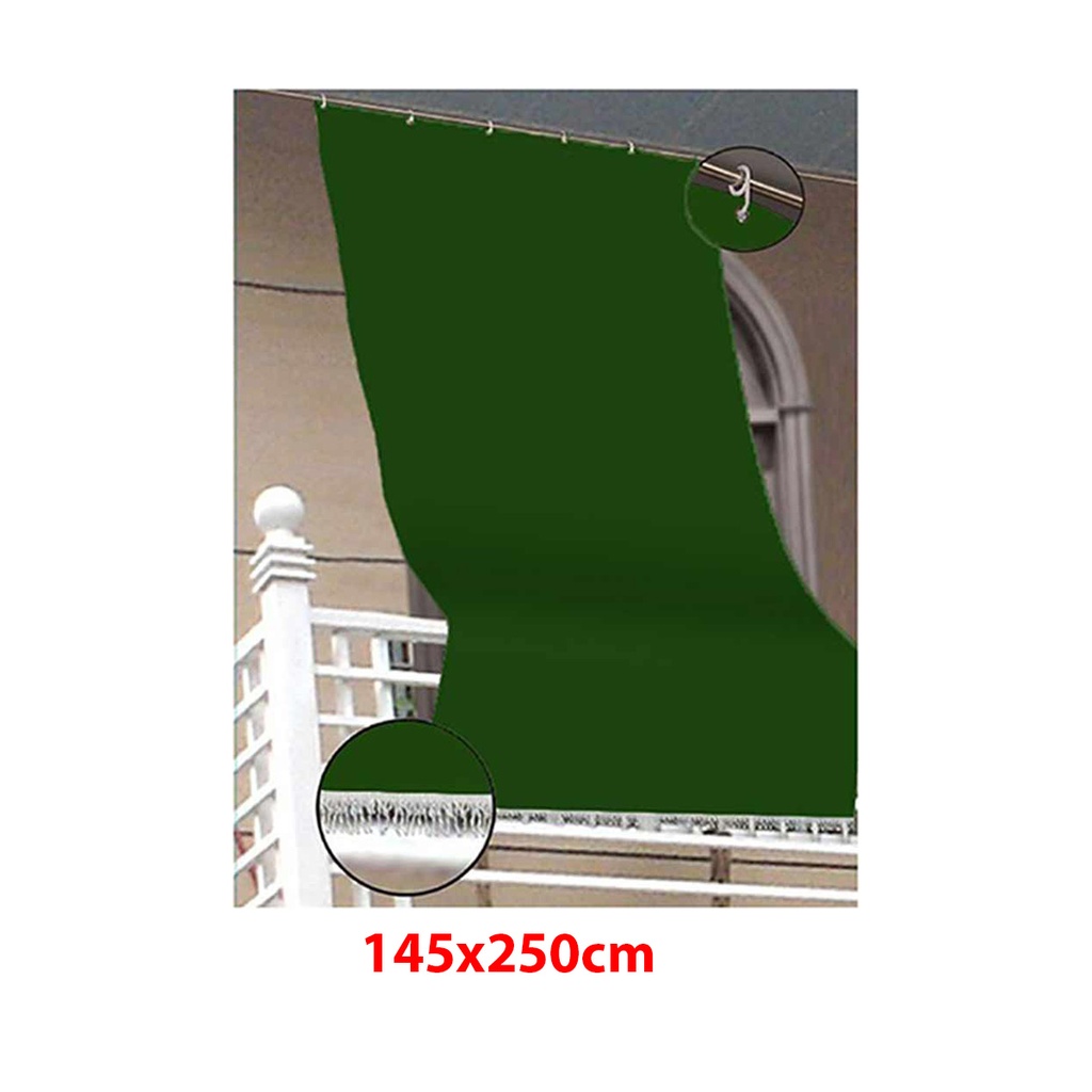 Tenda da Sole per Balcone Misura 145X250cm Colore Verde