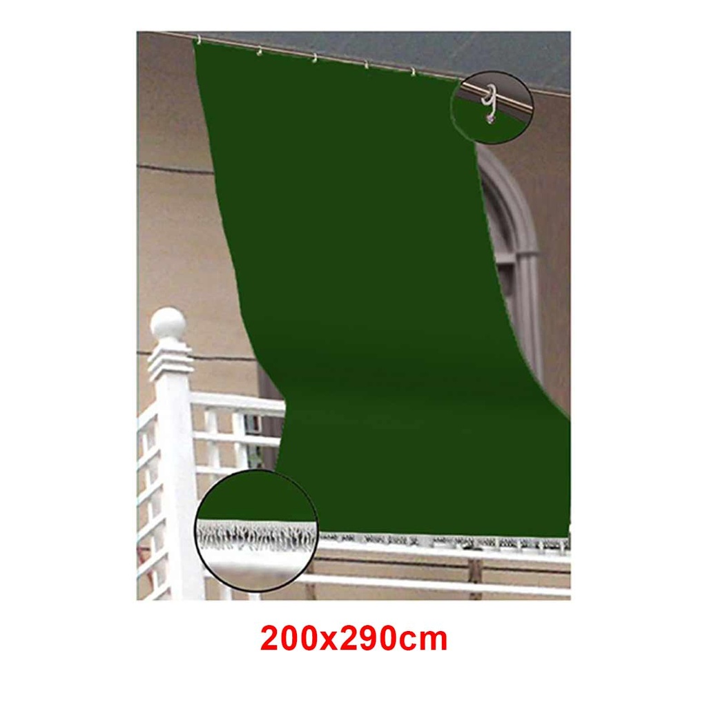 Tenda da Sole per Balcone Misura 200X290cm Colore Verde