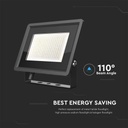 Faro Led Flood Light 200W 17600lm IP65 Slim 400x333x33mm Carcassa Nera Luce 4000K SKU-6733