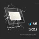 Faro Led Flood Light 200W 17600lm IP65 Slim 400x333x33mm Carcassa Nera Luce 4000K SKU-6733