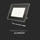 Faro Led Flood Light 200W 17600lm IP65 Slim 400x333x33mm Carcassa Nera Luce 4000K SKU-6733