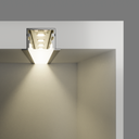 A2ZWORLD Kit Profilo Alluminio Completo Da 2 Metri Per Striscia Led, Larga e Alta da Incasso, Dimensione 27.2*15mm, Larghezza Interna 17mm, 193g/m, Copertura Opale, Tappi Chiusura e Clip Fissaggio Incluso
