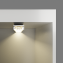 A2ZWORLD Kit Profilo Alluminio Completo Da 2 Metri Per Striscia Led, Standard, Dimensione 17.4*7mm, Larghezza Interna 12.4mm, 115g/m, Copertura Opale, Tappi Chiusura e Clip Fissaggio Incluso