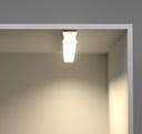 A2ZWORLD Kit Profilo Alluminio Completo Da 2 Metri Per Striscia Led, Alta Profonda, Dimensione 17.2*14.4mm, Larghezza Interna 12mm, 128g/m, Copertura Opale, Tappi Chiusura e Clip Fissaggio Incluso