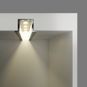 A2ZWORLD Kit Profilo Alluminio Completo Da 2 Metri Per Striscia Led, Alta Profonda da Incasso, Dimensione 24.5*14.2mm, Larghezza Interna 12mm, 140g/m, Copertura Opale, Tappi Chiusura e Clip Fissaggio Incluso