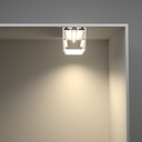 A2ZWORLD Kit Profilo Alluminio Completo Da 2 Metri Per Striscia Led, Super Larga e Alta, Dimensione 35*35mm, Larghezza Interna 30mm, 455g/m, Copertura Opale, Tappi Chiusura e Clip Fissaggio Incluso