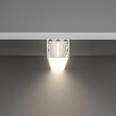 A2ZWORLD Kit Profilo Alluminio Completo Da 2 Metri Per Striscia Led, Super Larga e Alta, Dimensione 40*34.8mm, Larghezza Interna 34mm, 412g/m, Copertura Opale, Tappi Chiusura e Clip Fissaggio Incluso