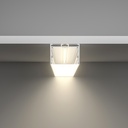 A2ZWORLD Kit Profilo Alluminio Completo Da 2 Metri Per Striscia Led, Super Larga e Alta, Dimensione 48.5*35mm, Larghezza Interna 44mm, 479g/m, Copertura Opale, Tappi Chiusura e Clip Fissaggio Incluso