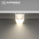 Kit Profilo Alluminio Completo Da 2 Metri Per Striscia Led, Super Larga e Alta, Dimensione 48.5*35mm, Larghezza Interna 44mm, 479g/m, Copertura Opale, Tappi Chiusura e Clip Fissaggio Incluso