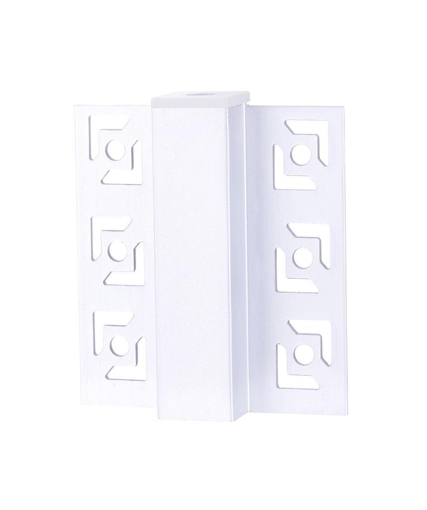 A2ZWORLD Kit Profilo Alluminio Completo Da 2 Metri Per Striscia Led, Da Incasso Con Alette Scomparsa, Dimensione 55.5*14.9mm, Larghezza Interna 12.9mm, 284g/m, Copertura Opale, Tappi Chiusura e Clip Fissaggio Incluso