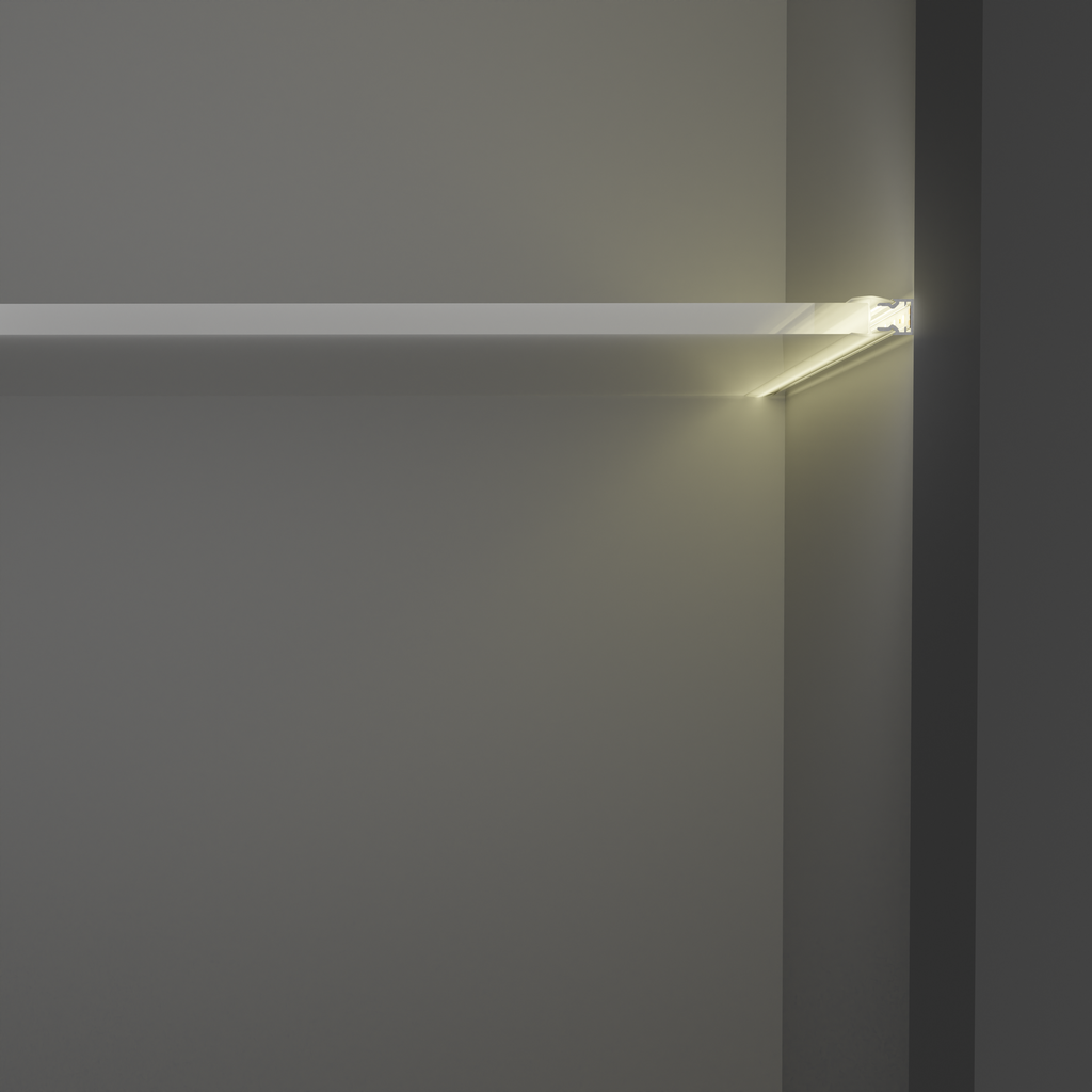 A2ZWORLD Kit Profilo Alluminio Completo Da 2 Metri Per Striscia Led, Slim, Dimensione 10.9*11.2mm, Larghezza Interna 5mm, 95g/m, Copertura Opale, Tappi Chiusura e Clip Fissaggio Incluso
