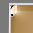 A2ZWORLD Kit Profilo Alluminio Completo Da 2 Metri Per Striscia Led, Angolare Per Battiscopa e Soffitto (2 Pezzi), Dimensione 36.4*60.2mm, Larghezza Interna 9.6mm, 676g/m, Copertura Opale, Tappi Chiusura e Clip Fissaggio Incluso