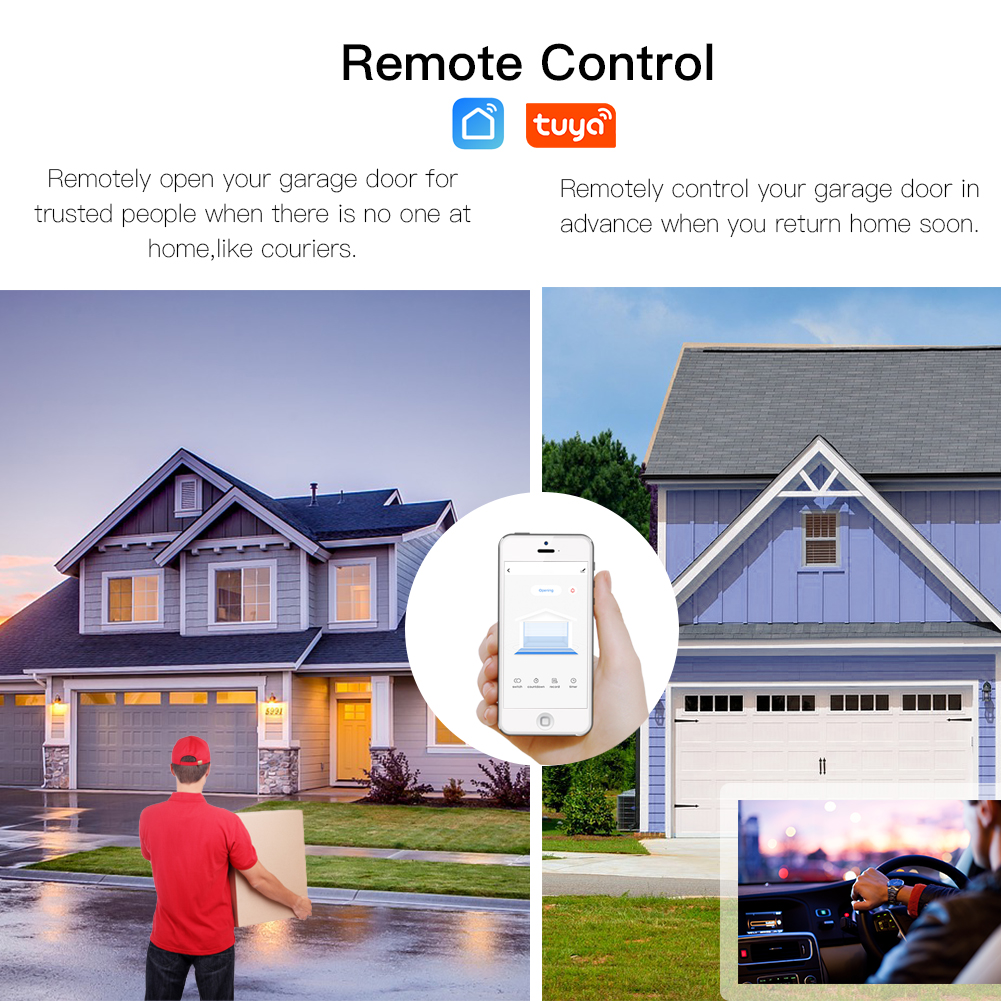 MeanWell Kit Smart WIFI Garage Opener Apri Saracinesca Serrande Cancello WIFI 2.4G TUYA, Smart Life AC 100-250V 50/60HZ IP20