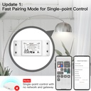 MeanWell Interruttore Smart Bluetooth BLE 10A Bluetooth BLE Mesh TUYA, Smart Life 10A AC 90-250V 50/60HZ 2200W IP20