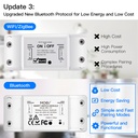 MeanWell Interruttore Smart Bluetooth BLE 10A Bluetooth BLE Mesh TUYA, Smart Life 10A AC 90-250V 50/60HZ 2200W IP20