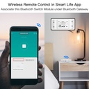 MeanWell Interruttore Smart Bluetooth BLE 10A Bluetooth BLE Mesh TUYA, Smart Life 10A AC 90-250V 50/60HZ 2200W IP20