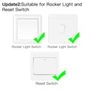 MeanWell Interruttore Smart ZigBee RF433 2 In 1 ZigBee, RF 433MHz TUYA, Smart Life 10A AC 90-250V 50/60HZ 2200W   IP20