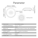 MeanWell Sensore Perdita Acqua Rilevatore di Allagamento ZigBee Protocollo ZigBee 3.0 TUYA, Smart Life CR2032 IP20