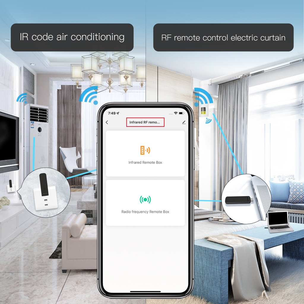 MeanWell Telecomando USB Smart Controller Remote WIFI IR RF433 RF315 WIFI,IR,RF433,RF315 TUYA, Smart Life 5V USB IP20