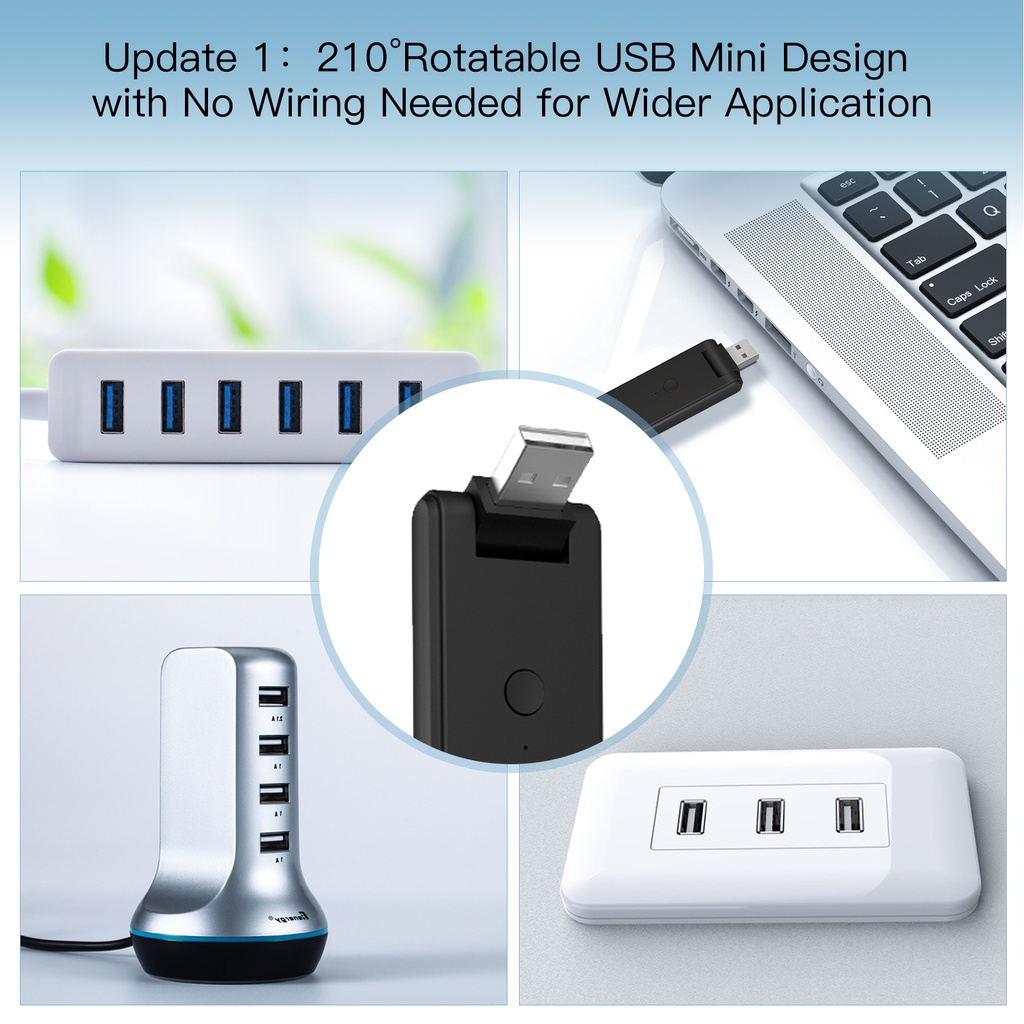 MeanWell Telecomando USB Smart Controller Remote WIFI IR RF433 RF315 WIFI,IR,RF433,RF315 TUYA, Smart Life 5V USB IP20