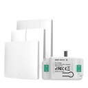 MeanWell Interruttore RF Wireless Telecomando Senza Batteria 2 Tasti RF 433MHz Generatore Corrente Automatico 2 Tasti Quadrato Per Scatola 502 IP20 Bianco