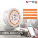 Sirena Allarme Sensore di Luce e Sonoro ZigBee Protocollo ZigBee 3.0 TUYA, Smart Life 5V IP20