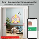 MeanWell Sirena Allarme Sensore di Luce e Sonoro ZigBee Protocollo ZigBee 3.0 TUYA, Smart Life 5V IP20