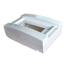 MeanWell centralino da parete senza portello 12 moduli, grigio RAL 7035, 1250x215x95 mm, IP40, ideale per installazioni elettriche interne
