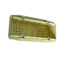 MeanWell Scatola rettangolare con inserto metallico, 6 posti, interasse 99,5x58 mm, 185x87x53,5 mm, ideale per installazioni elettriche interne