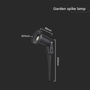 Picchetto in Alluminio con Portalampada GU10 Orientabile 88*75*245mm Colore Nero IP65