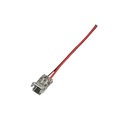 10 Pezzi Connettore Trasparente Invisibile 8mm 2 PIN Per Chiudere 2 Striscie Led Smd COB con Passo da 8mm Senza Saldare