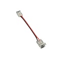 10 Pezzi Connettore Trasparente Invisibile 8mm 2 PIN Per Collegare 2 Striscie Led Smd COB con Passo da 8mm Senza Saldare