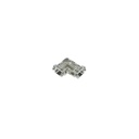 10 Pezzi Connettore Trasparente Invisibile 8mm Angolare 90° 2 PIN Per Unire In Angolo 2 Striscie Led Smd COB con Passo da 8mm Senza Saldare