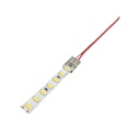 10 Pezzi Connettore Trasparente Invisibile 10mm 2 PIN Per Chiudere 2 Striscie Led Smd COB con Passo da 10mm Senza Saldare