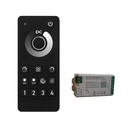 Telecomando RF 2.4G Per Centralina Controller Dimmer Mono Colore RF 2.4G   3V Con Pile AAA (Escluso)  1 Canale Dimmer CLC101W Nero