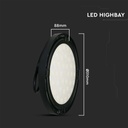 Faro Led Industriale UFO 150W 160lm/W 24000 LM Neutro 4000K IP65 90 Gradi Disco Rotondo Per Capannoni