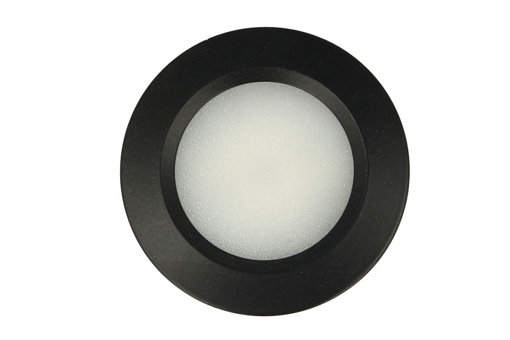 MeanWell Mini Faretto Da Incasso DC10-30V 3W 140LM/W D Bianco Neutro 4000K  >80 120° SI, PWM IP40 Φ68X15mm 420 Lumen CE > 30000 Ore > 15000 Nero