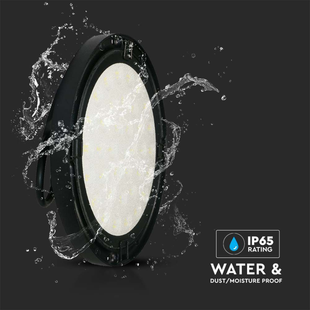 Campana Industriale LED SMD 200W 120LM/W UFO Colore Nero 110° 4000K IP65 SKU-7812 