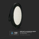Campana Industriale LED SMD 200W 120LM/W UFO Colore Nero 110° 4000K IP65 SKU-7812 