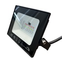 Faro Led Flood Slim RGB Con Telecomando 20W 680 Lumen RGB  AC 220V 50Hz Nero IP65