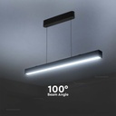 PRO Plafoniera LED Chip Samsung a Sospensione 40W Lineare Colore Nero 120cm 3in1 Colore della Luce SKU 10468