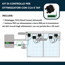 Tigo Kit di Controllo per Ottimizzatori con Datalogger Cloud Connect Advanced (CCA con Ethernet, WiFi, RS485) e Antenna per Trasmissione Dati con alimentazione a barra DINSKU TG-KITCCA 