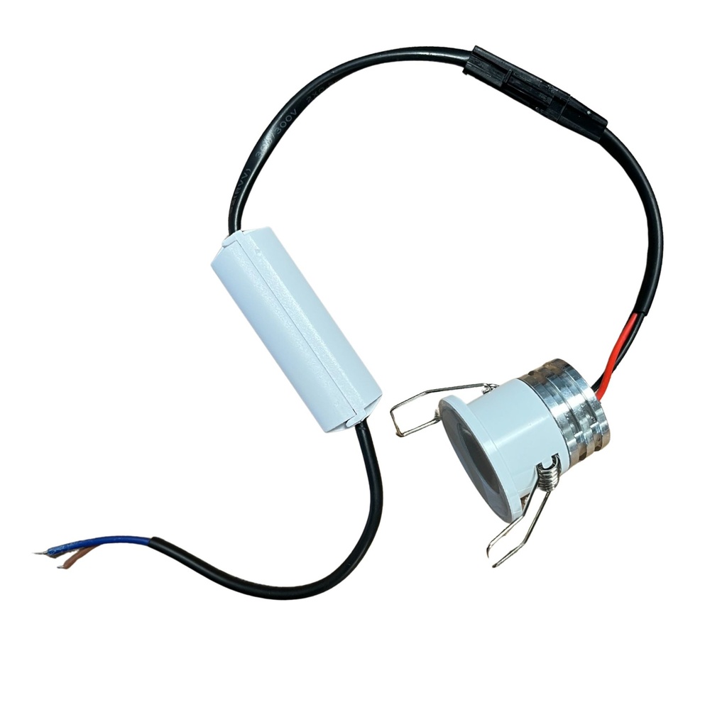 2 Pezzi Mini Faretto Led Da Incasso Rotondo, Carcassa Bianca 4000K, 2.5W 220LM 220V, Ø32*29mm, Foro 27mm, Angolo 15° IP20
