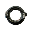 Porta Faretto Da Incasso Nero, Per Led GU10 MR16 Rotondi, Foro 75mm, 96X60mm, Profondo Effetto Retroilluminato