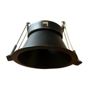 Porta Faretto Da Incasso Nero, Per Led GU10 MR16 Rotondi, Foro 75mm, 96X60mm, Profondo Effetto Retroilluminato