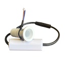 2 Pezzi Mini Faretto Led Da Incasso Rotondo, Carcassa Bianca 4000K, 1W 80LM 220V, Ø22*40mm, Foro 17mm, Angolo 15° IP20