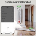 Termostato WIFI Con Batteria Bianco, Per Caldaia a Gas Boiler, APP TUYA Smart Life, Quadrata Montaggio da Esterno Oppure Incasso Scatola 502