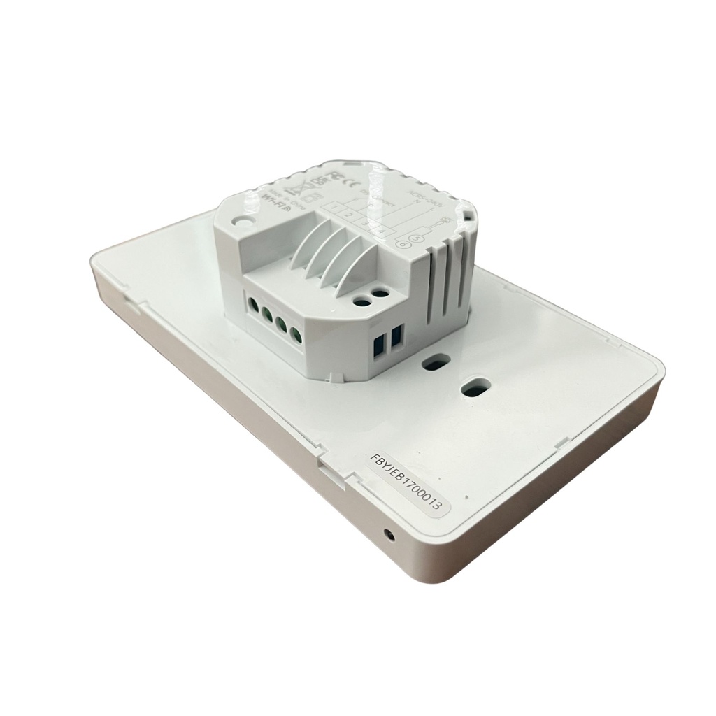 A2ZWORLD Termostato WIFI Con Meteo Protocollo WIFI 2.4G TUYA, Smart Life Rettangolare Compatibile Con Scatola 502 e 503 Riscaldamento Caldaia a Gas Bianco / Nero 5A 95-240V IP20