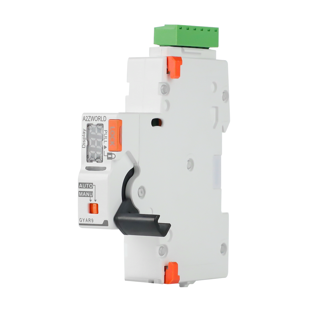 Modulo di Riarmo Automatico per Differenziale e Magnetotermico Differenziale, 220V, 1 Modulo DIN, 3 Tentativi (10s/60s/300s), Contatti Puliti NO per Comando Remoto, Compatibile con Serie GYR10/PL8HM/PL8M2/PR8NM/PB8H/PN8H