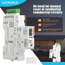 Modulo di Riarmo Automatico per Differenziale e Magnetotermico Differenziale, 220V, 1 Modulo DIN, 3 Tentativi (10s/60s/300s), Contatti Puliti NO per Comando Remoto, Compatibile con Serie GYR10/PL8HM/PL8M2/PR8NM/PB8H/PN8H